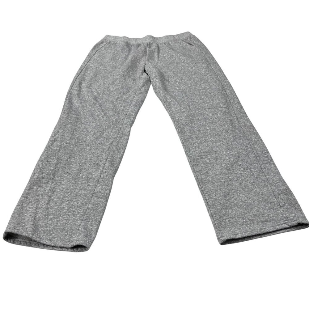 Athletic Works Gray Fleece-Lined Womens Sweatpants M (8-10) Relaxed Fit